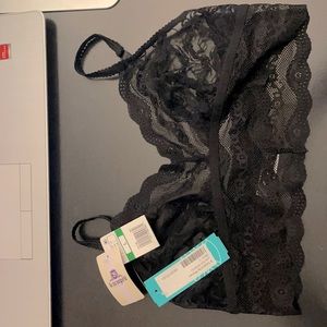 Bralette size large color black stitch fix b tempt d by wacoal